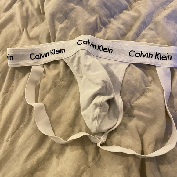calvin klein jockstrap white
